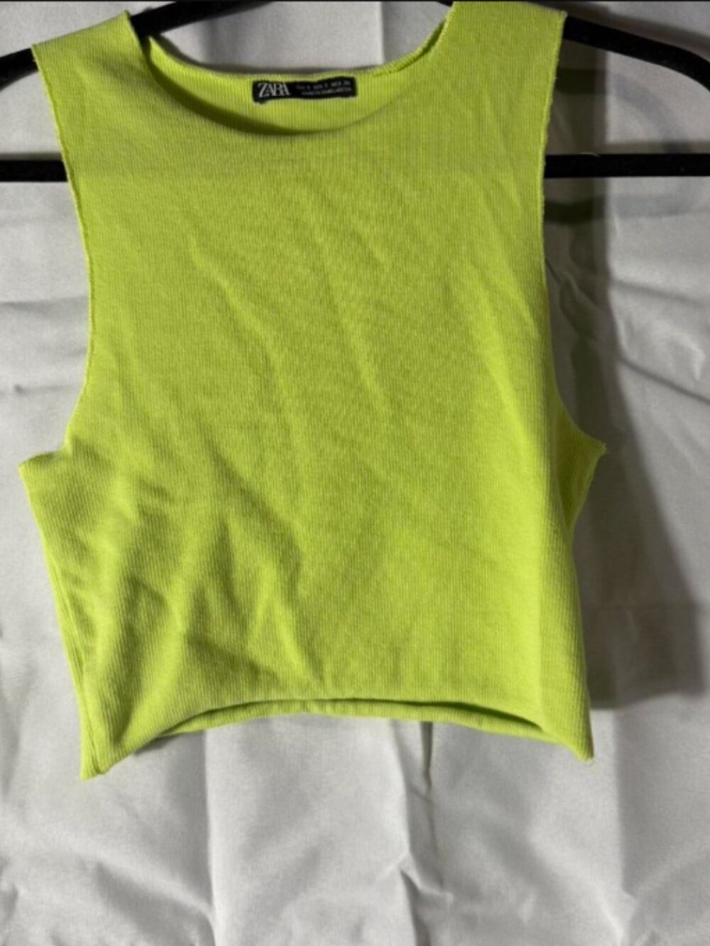 Zara Women's Green & Yellow Crop Top โ Size S ๐๐ - Picture 3 of 3